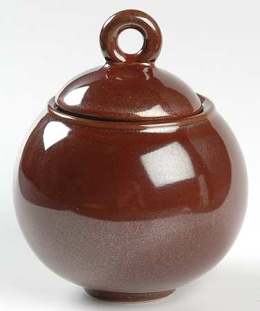 Tourron Rouge de Fer Sugar Bowl & Lid