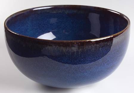 Tourron Indigo 9" Round Vegetable Bowl