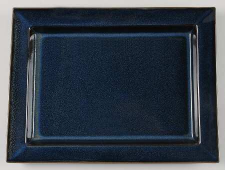 Tourron Indigo 14" Rectangular Serving Platter