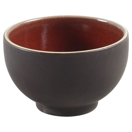 Tourron Cerise (Cherry, Dark Red) Tea Bowl