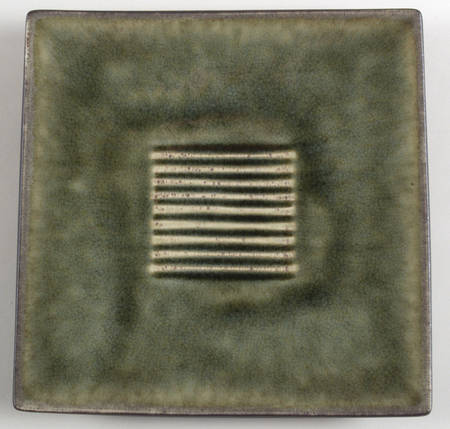 Samoa Vert (Green) Square Dinner Plate