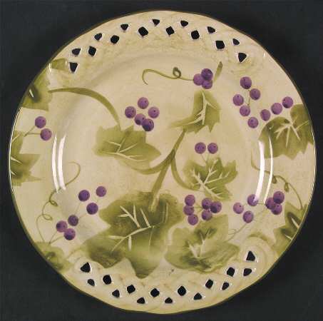Grape Vine Salad Plate