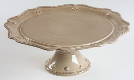 Berry and Thread Cappucino Brown 11" Diameter Pedestal Cake Stand
