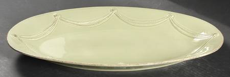Berry and Thread Pistachio Green 17" Oval Serving Platter