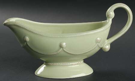Berry and Thread Pistachio Green Gravy Boat