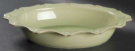 Berry and Thread Pistachio Green 13" Oval Baker