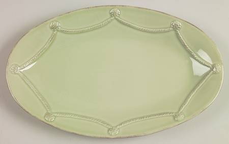 Berry and Thread Pistachio Green 12" Oval Serving Platter