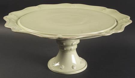 Berry and Thread Pistachio Green 16" Diameter Pedistal Cake Stand