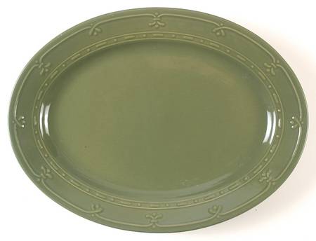 Firenza Sage 14" Oval Serving Platter