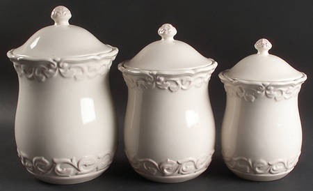 Felice Ivory (3 Piece) Canister Set (Box Set)