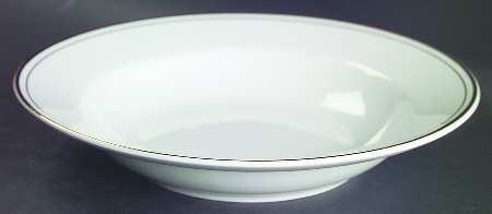 Elegance Gold Tone Rim Soup Bowl