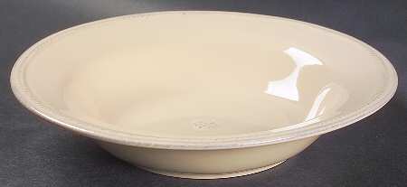Berry and Thread Butter Yellow Rim Soup Bowl