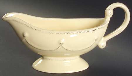 Berry and Thread Butter Yellow Gravy Boat