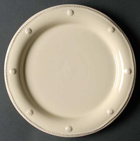 Berry and Thread Butter Yellow Salad/Dessert Plate