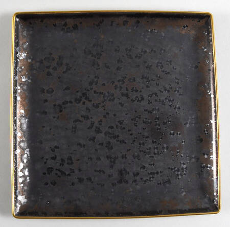 Aguirre Finition (Gold Trim) Square Dinner Plate