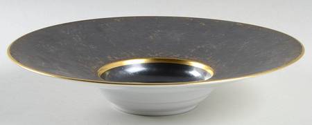 Aguirre Finition (Gold Trim) Large Rim Soup Bowl