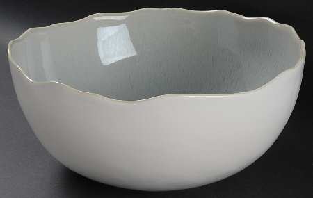Plume Sky Gray 10" Round Vegetable Bowl
