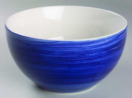 Color Strokes Blue Soup/Cereal Bowl