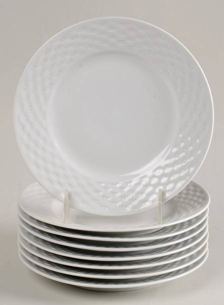 Basket Weave Salad Plate - Set of 8