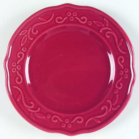 Bella Red Salad Plate