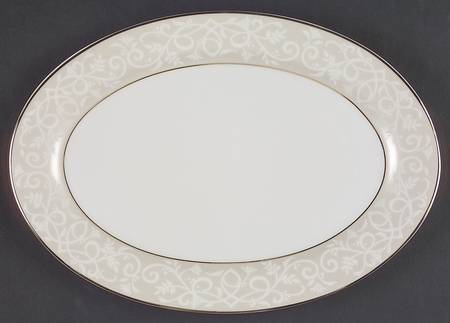 Chambour Gold 12" Oval Serving Platter