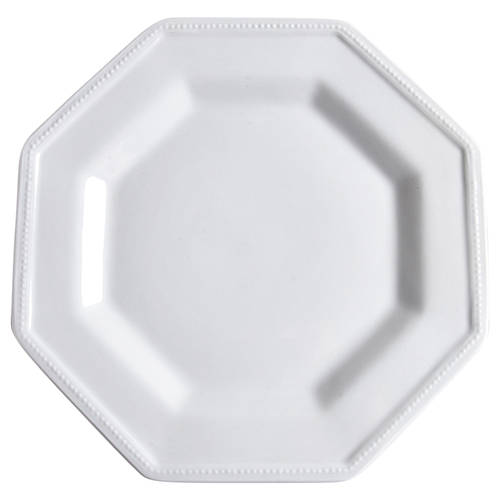 Heritage White ("England 1883"Stamp, Made In China) Salad Plate