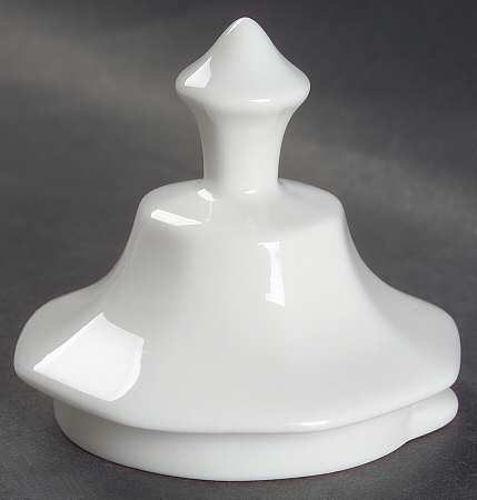 Heritage White ("England 1883"Stamp, Made In China) Lid for Coffee Pot