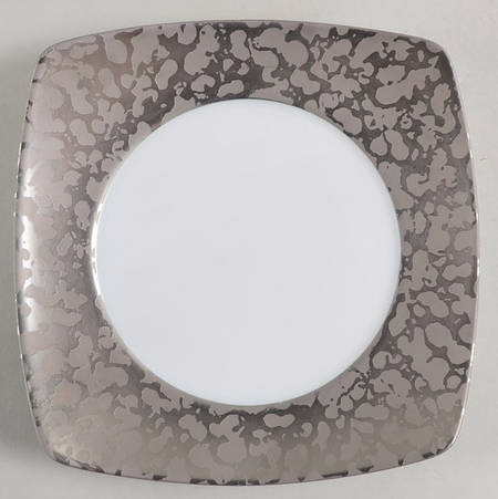 Big Bang Platinum Square Bread & Butter Plate by Jaune de Chrome