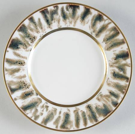 Cream Scale (Gold Trim) Bread & Butter Plate