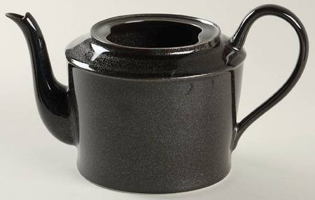 Spangled Black Teapot No Lid