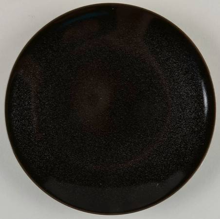 Spangled Black Bread & Butter Plate