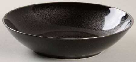 Spangled Black (Platinum Trim) Coupe Soup Bowl
