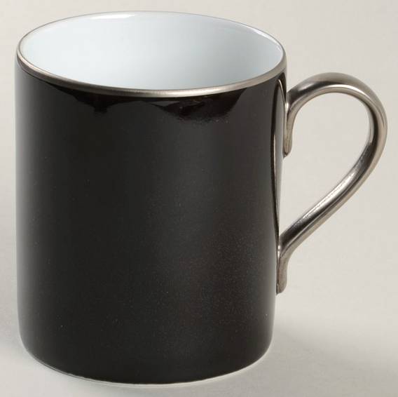 Spangled Black (Platinum Trim) Mug