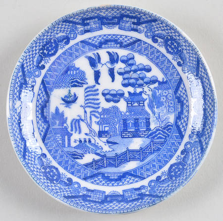 Blue Willow (Child's Set, Made in Japan) Saucer for Flat Toy Cup