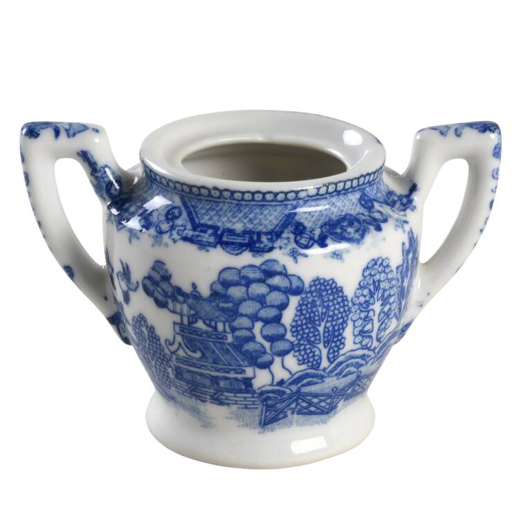Blue Willow (Child's Set, Made in Japan) Toy Sugar Bowl No Lid