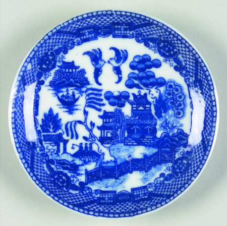 Blue Willow (Child's Set, Made in Japan) Saucer for Flat Toy Cup