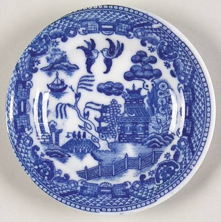 Blue Willow (Child's Set, Made in Japan) 3" Toy Plate
