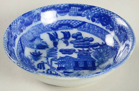 Blue Willow (Child's Set, Made in Japan) Toy Coupe Soup Bowl