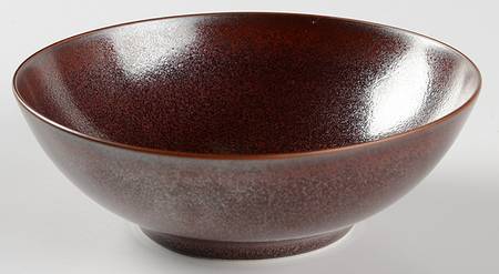 Red Granit (No Trim) Coupe Soup Bowl by Jaune de Chrome