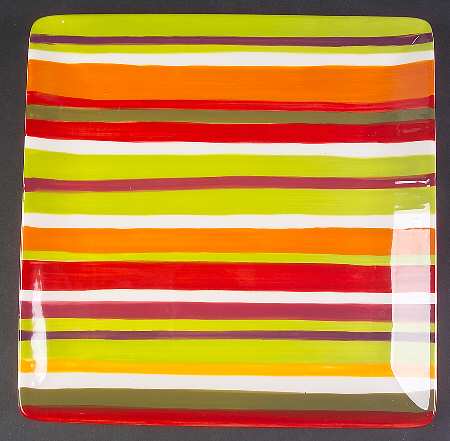 Vibrant Garden Square Dinner Plate