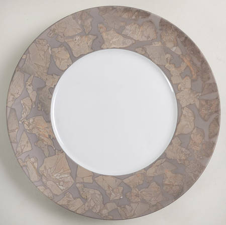 Gypsie Silver Service Plate (Charger) by Jaune de Chrome