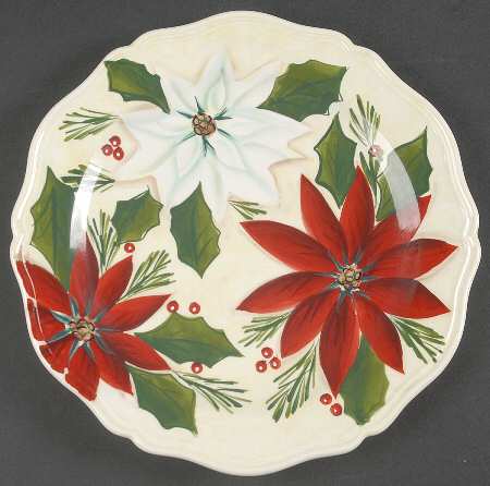 Poinsettia Dinner Plate
