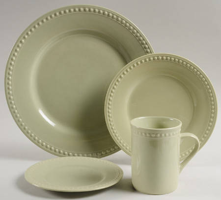 Pearl Light Green 4 Piece Place Setting