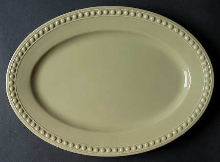Pearl Light Green 14" Oval Serving Platter