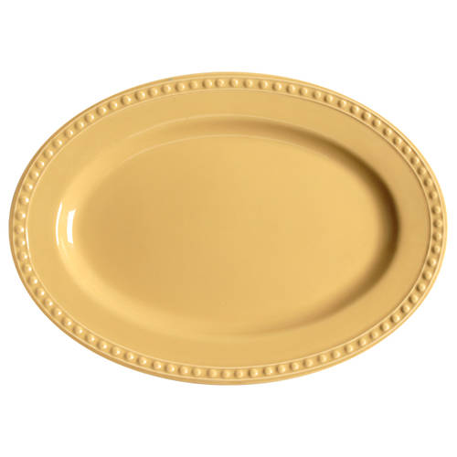 Pearl Light Yellow 12" Oval Serving Platter