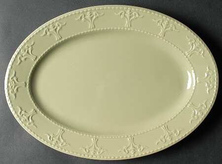 Athena Light Green 14" Oval Serving Platter