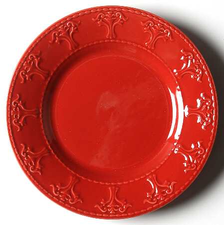 Athena Red Salad Plate