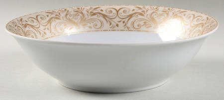 Montalira Gold 9" Round Serving Bowl