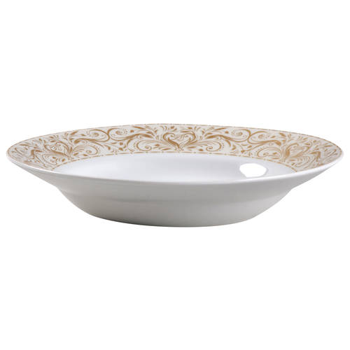 Montalira Gold Rim Soup Bowl