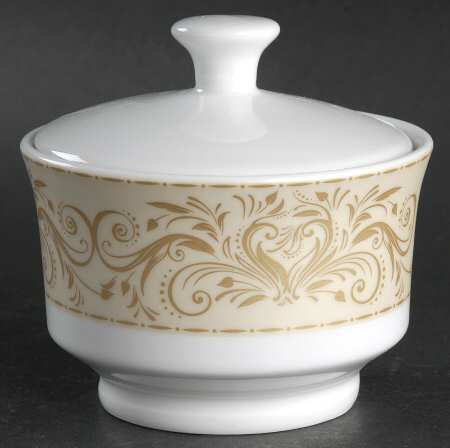 Montalira Gold Sugar Bowl & Lid